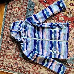 Super Cozy Lands End Hooded zip-up fleece